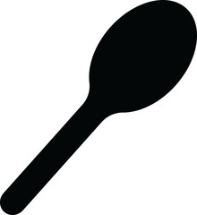 Spoon Icon in PNG Format on Transparent Background. Flat Kitchen Utensil Symbol for Cooking, Dining, and Restaurant Design