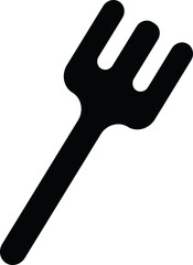 Fork Icon in PNG Format on Transparent Background. Flat Kitchen Utensil Symbol for Cooking, Dining, and Restaurant Design