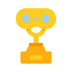 Golden gaming trophy icon, a symbol of achievement