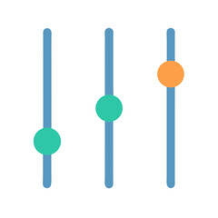 Equalizer, Slider, Adjustment, Control, Settings for multimedia and sound