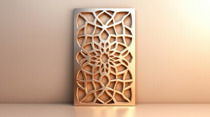 Ornate wooden wall panel design