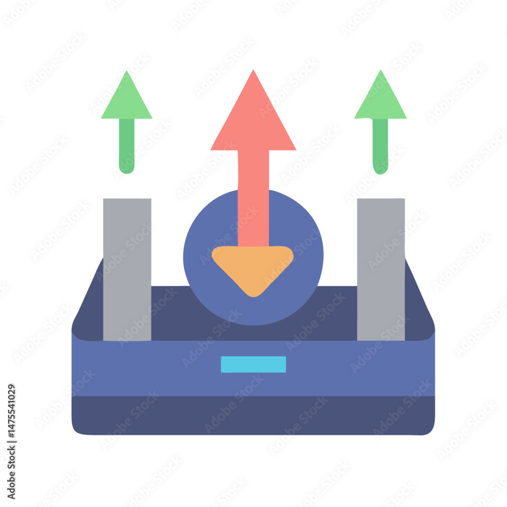 Poster data transfer upload download center connection network concept