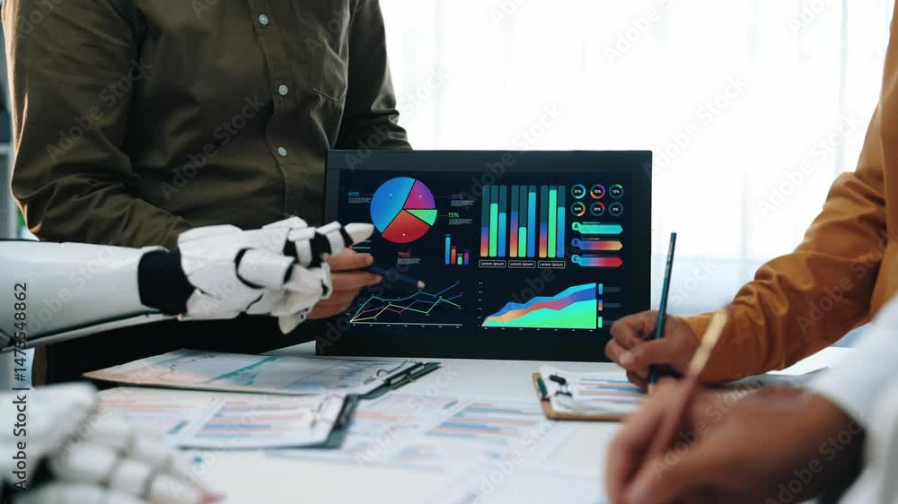 Poster ai-powered data insights support professionals in optimizing marketing approaches, strengthening res