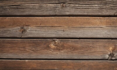 Obraz premium Rustic Brown Wooden Texture Background with Knots and Grain