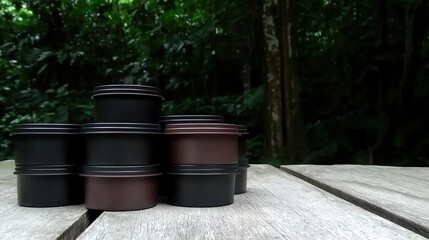 Coffee Jars Jungle Table.