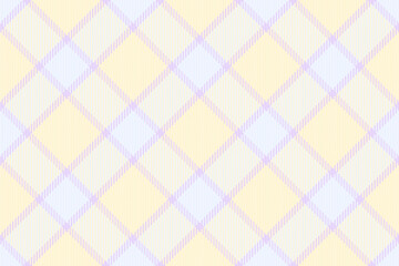 Fototapeta premium Soft pastel plaid pattern in pale yellow and lavender. Ideal for backgrounds, textiles, or website design. This delicate, repeating texture evokes feelings of calmness and serenity.