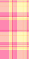 Curtain texture plaid fabric, calm tartan seamless check. Arabic vector background pattern textile in pink and light colors.