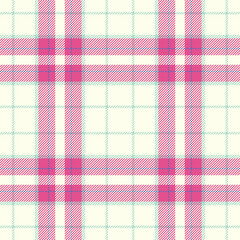 Classic plaid pattern with pink, blue and light green tones on a cream background. Versatile texture for backgrounds, fashion, design or textile projects.