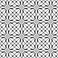 Elegant Black Geometric Seamless Pattern Design for Textile Print