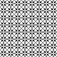 Elegant Black Geometric Seamless Pattern Design for Textile Print or Background