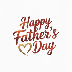  Happy father's day concept, Happy Father's Day logo design, Handwritten text with Father's Day with love vector logo, love for fathers. isolated on white background. EPS 10