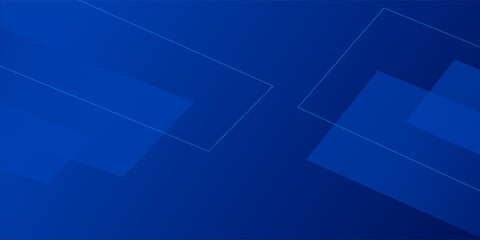 dark blue background with abstract square shape, dynamic and sport banner concept.