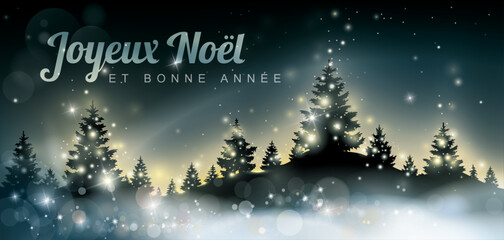 CARTE DE VOEUX JOYEUX NOËL ET BONNE ANNÉE
