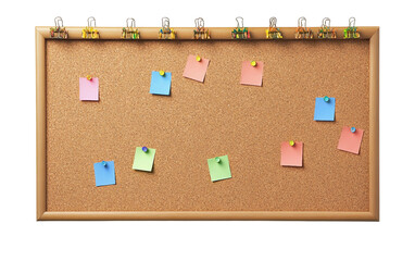 Classroom bulletin board filled with colorful pinned notes used for organizing daily announcements and reminders