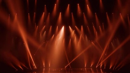 red elegance stage show with spotlight in dark backdrop background