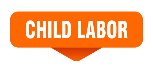 child labor sticker. child labor sign on transparent background