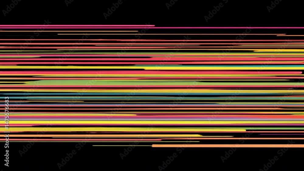 Poster vibrant abstract background with colorful horizontal lines dynamic design pattern showcasing energy 