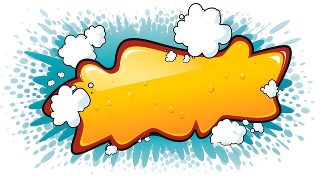 Grunge Communication Chat Bubble Text Message Cartoon Illustration for Marketing Campaigns