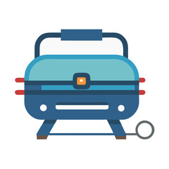 Blue Grill Icon: Outdoor Cooking, BBQ, and Summer Fun