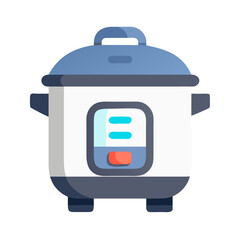 Cute Instant Pot Illustration on Black Background