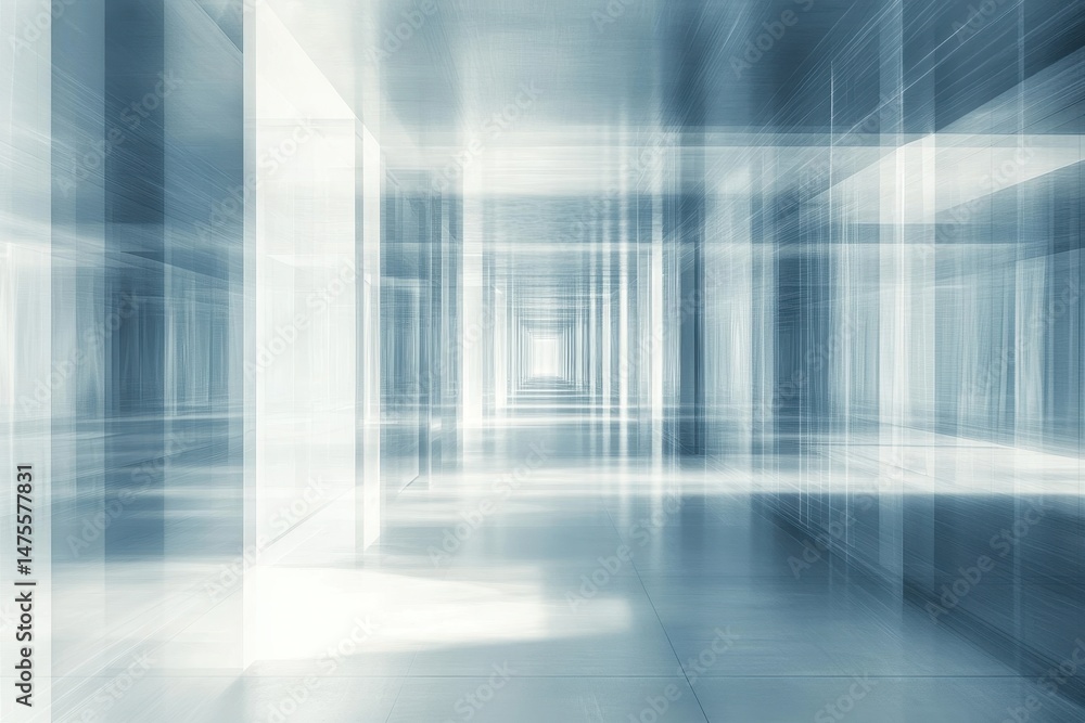 Aufkleber exploration of abstract digital space with luminous structures and intriguing patterns, abstract dig