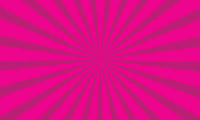 Radiant pink sunburst background with vibrant rays creating a bold visual impact. Perfect for pop art, comic effects, modern designs, or digital creative projects.