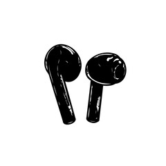 Minimalist depiction of wireless earbuds for contemporary lifestyle and technology