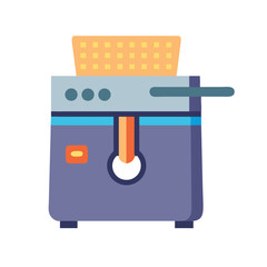 Waffle Maker Illustration, Breakfast Machine, Kitchen Appliance, Design