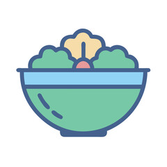 Fresh salad in a bowl for healthy eating