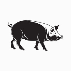 Fototapeta premium yorkshire pig vector art illustration