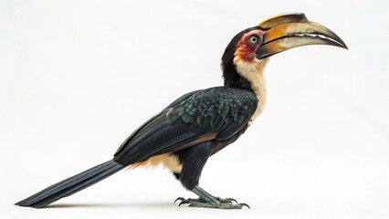 ceratogymna isolated on white background