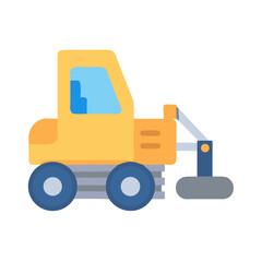 Vector illustration of a road milling machine icon