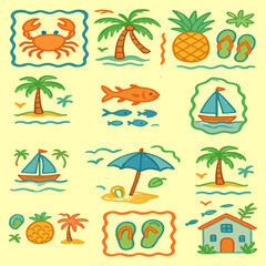 Obraz premium This beach image is suitable for various digital needs, including web design, promotional materials, social media, e-greeting cards, and digital decorative elements. 