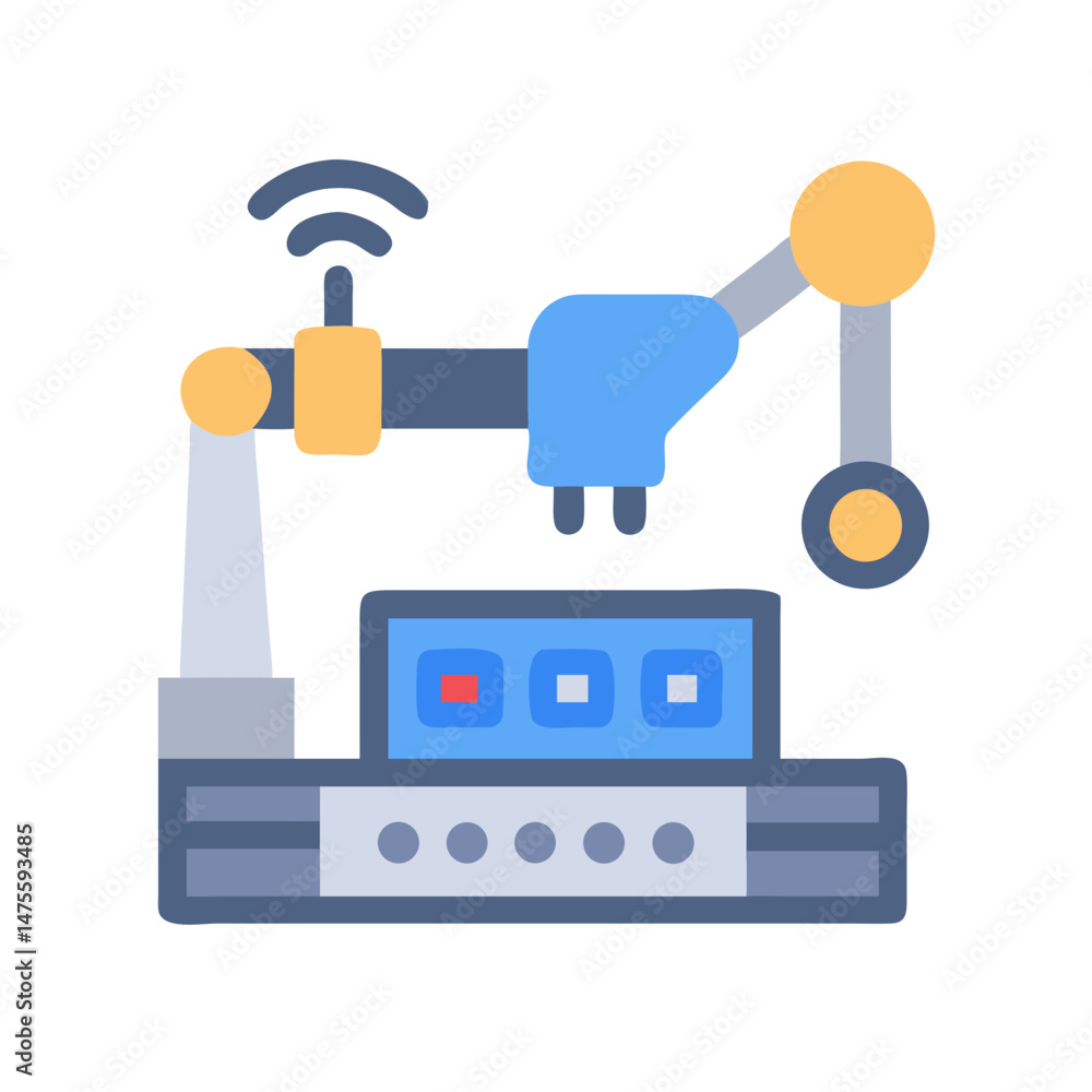 Poster automated robotic arm for manufacturing and technology applications