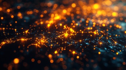 Fototapeta premium Abstract glowing network