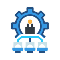 Obraz premium Machine learning and AI implementation for business analysis