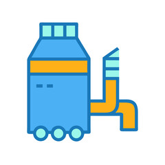 Icon of Industrial Machinery for Factory Automation Systems