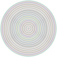 Concentric radial circles forming seamless abstract background texture design