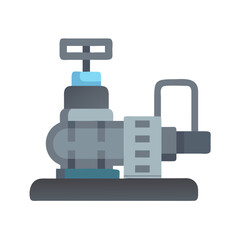 Illustration of grey valve equipment for industrial usage