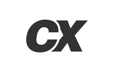 CX Techno Editable Font Logo For Corporate Branding. Bold, Futuristic Design With Unique Typographic Ideas. Minimal Custom Type And Dynamic Letter
