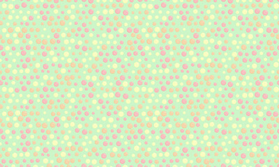 Delightful pastel polka dot pattern.  Perfect for whimsical designs, branding, textiles, or website backgrounds.  Evokes feelings of joy, playfulness, and spring.
