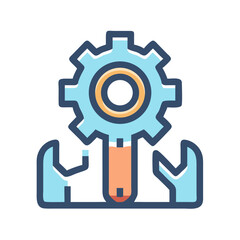 Gear and Wrenches: Maintenance, Repair, and Engineering Icon