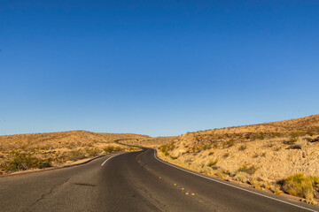 Scenic views from Lakeshore Drive in Lake Mead National Conservation Area in Nevada