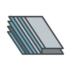 Laminated Wood Planks Illustration - Modern Construction Materials Design