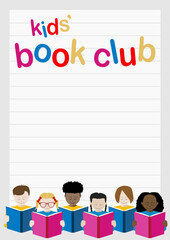 Kids book club poster portrait