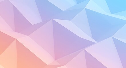Obraz premium Abstract low poly surface in pastel colors, modern minimalism
