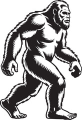 Bigfoot Walking Through Forest Silhouette

Legend of the Sasquatch Vector Scene

Mysterious Bigfoot Shadow in Trees

Cryptid in the Wilderness Silhouette Art

Bigfoot Sighting Silhouette Design