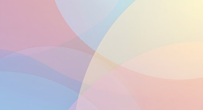 Transparent layers with light pastel hues, gentle calm vibe
