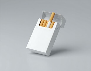 White Cigarette Pack Mockup Blank, Cigarettes, Tobacco, Smoking, Design, Product, Advertising, Brand