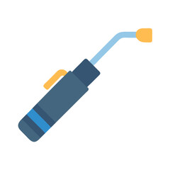 Welding Torch Vector Icon Illustration on Black Background